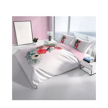 Monohome Small Birdy 3D Pamuk Saten Çift Kişilik 200x220 cm Nevresim Takımı