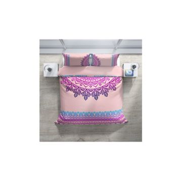 Monohome Soft Mandala Klasik Renkli Çift Kişilik 200x220 cm Nevresim Takımı