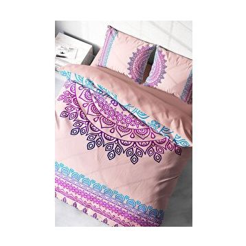 Monohome Soft Mandala Klasik Renkli Çift Kişilik 200x220 cm Nevresim Takımı