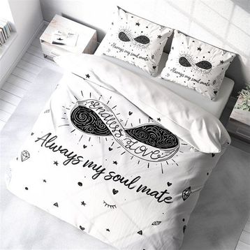 Monohome Soul Mate 3D Pamuk Saten Çift Kişilik Nevresim Takımı