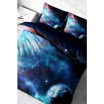 Monohome Star Night 3D Renkli Çift Kişilik 200x220 cm Nevresim Takımı