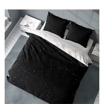 Monohome Starly Night 3D Pamuk Saten Renkli Çift Kişilik 200x220 cm Nevresim Takımı