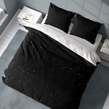 Monohome Starly Night 3D Pamuk Saten Renkli Çift Kişilik 200x220 cm Nevresim Takımı