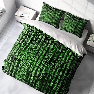 Monohome The Coder 3D Pamuk Saten Çift Kişilik 200x220 cm Nevresim Takımı