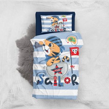 Monohome Tige Sailor 3d Pamuk Saten Bebek Nevresim Takımı