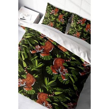 Monohome Tigers Naturel Renkli Çift Kişilik 200x220 cm Nevresim Takımı