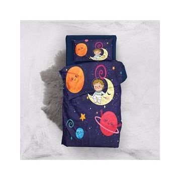 Monohome Uzay 3D Pamuk Saten Bebek Nevresim Takımı