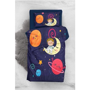 Monohome Uzay 3D Pamuk Saten Bebek Nevresim Takımı