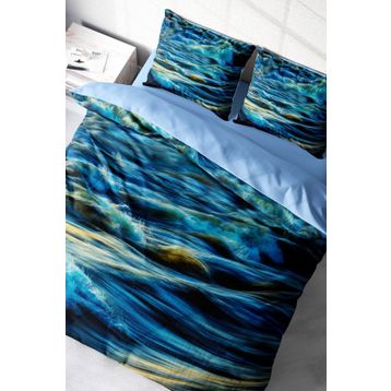 Monohome Wavy Sea 3D Pamuk Saten Çift Kişilik 200x220 cm Nevresim Takımı