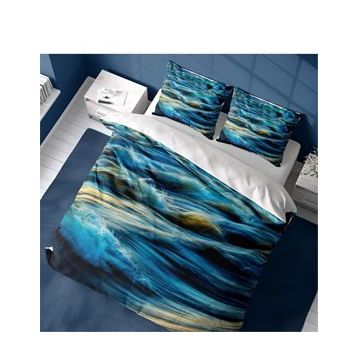 Monohome Wavy Sea 3D Pamuk Saten Çift Kişilik 200x220 cm Nevresim Takımı