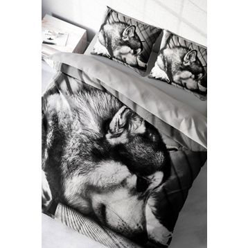 Monohome Wolfie 3D Renkli Çift Kişilik 200x220 cm Nevresim Takımı