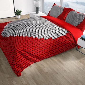 Monohome Woven Heart 3D Renkli Çift Kişilik 200x220 cm Nevresim Takımı