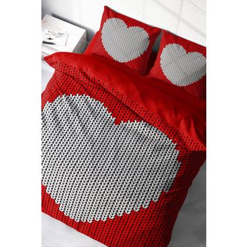 Monohome Woven Heart 3D Renkli Çift Kişilik 200x220 cm Nevresim Takımı