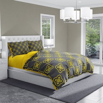 Monohome Yellow Mosaic Modern Renkli Çift Kişilik 200x220 cm Nevresim Takımı