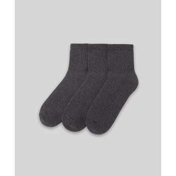 Monsieur UHC103-001 Gri Chaussette Unicolor Half 3'lü Erkek Çorap