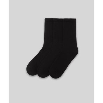 Monsieur UHH201-001 Siyah Chaussette Unicolor Havlu 3'lü Erkek Çorap