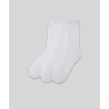 Monsieur UHH204-001 Beyaz Chaussette Unicolor Havlu 3'lü Erkek Çorap
