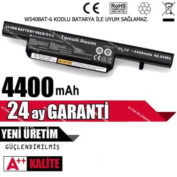 Monster 6-87-C480S-4G4 Notebook Bataryası