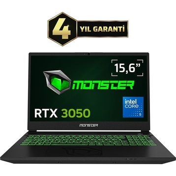 Monster Abra A5 V22.4.5 Core 5 205H 32 GB RAM 1 TB RTX 3050 Windows 11 Home 15.6 inç Gaming Laptop