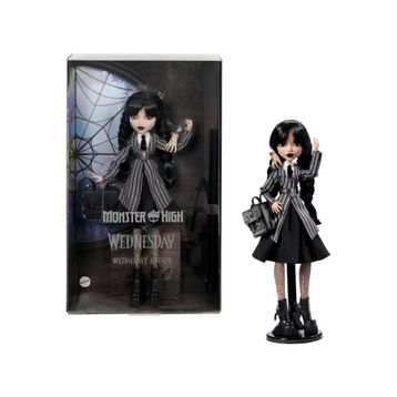 Monster High Wednesday Addams HXJ04 Okul Üniformalı Figür