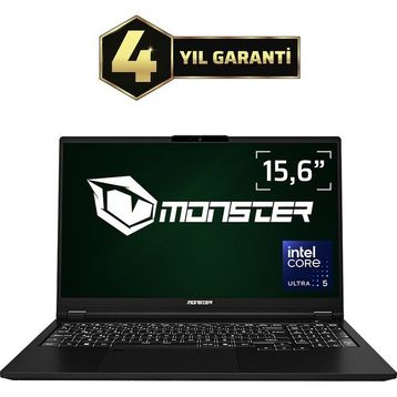 Monster Huma H5 V5.1 Ultra 5 125H 16 GB RAM 500 GB SSD FreeDOS 15.6 inç Laptop