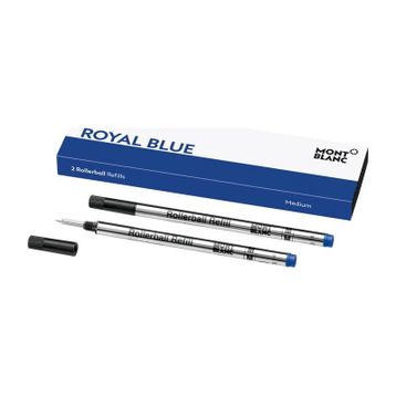 Mont Blanc 128233 2 Refill Medium Royal Blue Roller Kalem