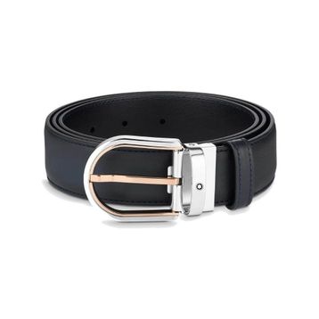 Mont Blanc 129438 35 mm Mavi Erkek Kemer
