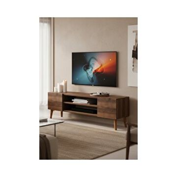 Monte Sehpa Etna Ceviz 120x30x40 cm Tv Sehpası