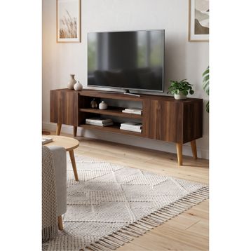 Monte Sehpa Etna Ceviz 120x30x40 cm Tv Sehpası