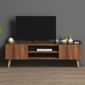 Monte Sehpa Etna Ceviz 120x30x40 cm Tv Sehpası