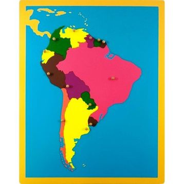 Montessori Güney Amerika Haritası Puzzle