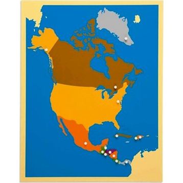 Montessori Kuzey Amerika Haritası Puzzle