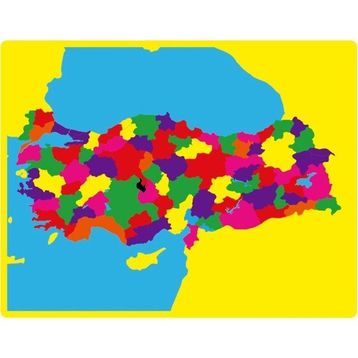 Montessori Türkiye İller Haritası Puzzle