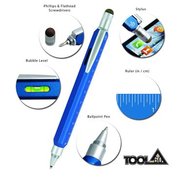 Monteverde MV-35471 Mavi Tool 60 Multi-Function Tükenmez Kalem