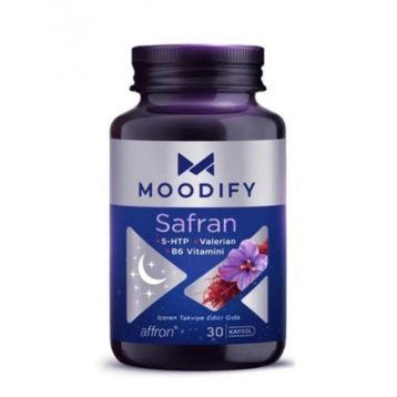 Moodify Safran 5 HTP Valerin Vitamin B6 30 Kapsül