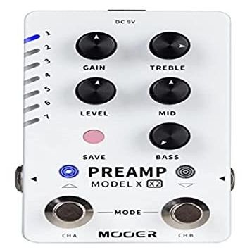 Mooer M725 Model X2 Gitar Preamp Pedalı