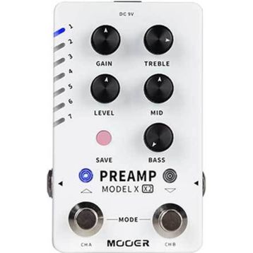 Mooer M725 Model X2 Gitar Preamp Pedalı