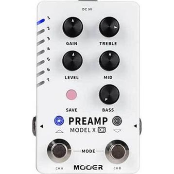 Mooer M725 Model X2 Gitar Preamp Pedalı