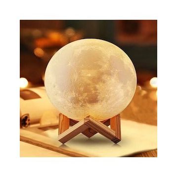 Moon Lamp Moon Light Ay 3D Dekoratif Gece Lambası