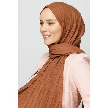 Mooncorn Mocha Piliseli Bambu Kadın Şal