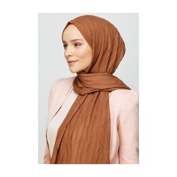 Mooncorn Mocha Piliseli Bambu Kadın Şal
