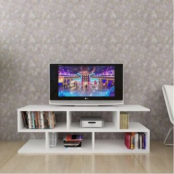 Moonlife Kelebek Beyaz Tv Sehpası