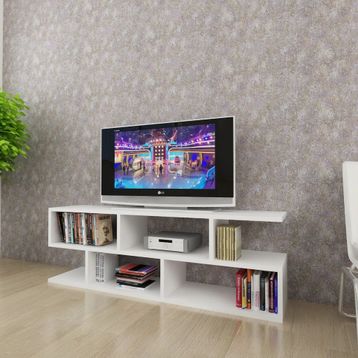 Moonlife Kelebek Beyaz Tv Sehpası