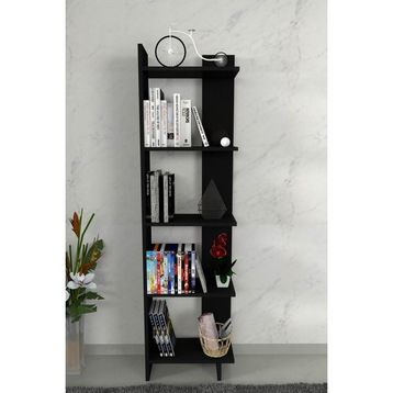 Moonlife Siyah Basic Dekoratif Kitaplık