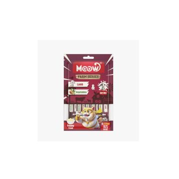 Moow Kuzu Etli Sebzeli ve Keçi Sütlü Yetişkin Sıvı 6x12 gr Kedi Ödül Maması