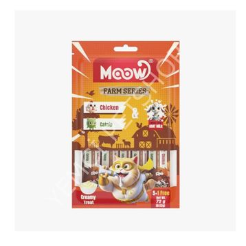 Moow Tavuklu Kedi Naneli ve Keçi Sütlü Yetişkin Sıvı 6x12 gr Kedi Ödül Maması