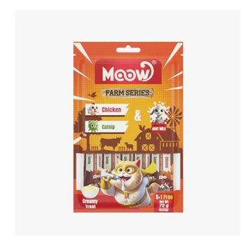Moow Tavuklu Kedi Naneli ve Keçi Sütlü Yetişkin Sıvı 6x12 gr Kedi Ödül Maması