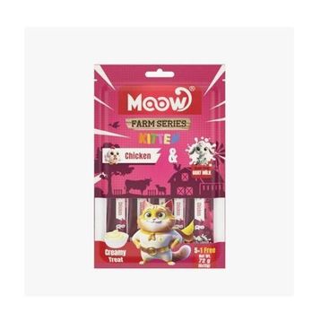 Moow Tavuklu ve Keçi Sütlü Yavru Sıvı 6x12 gr Kedi Ödül Maması