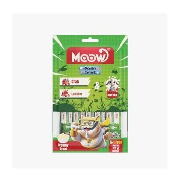 Moow Yengeçli Istakozlu ve Keçi Sütlü Yetişkin Sıvı 6x12 gr Kedi Ödül Maması