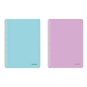 Mopak A4 Pastel Serisi PP Kapak Kareli 72 Yaprak 2'li Spiralli Defter